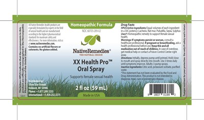 Xx Health Pro (359174 Label 359154 Nr Xx Health Pro Oral Spray)